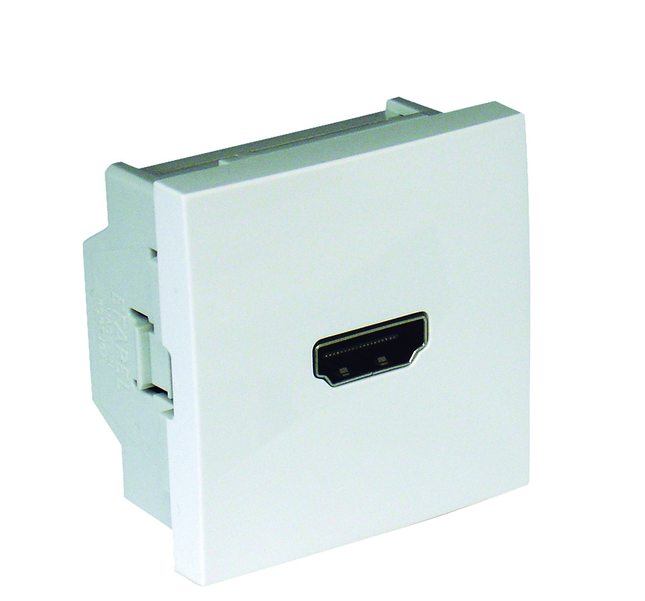 Toma HDMI con Conexión Tornillo - 2 Módulos